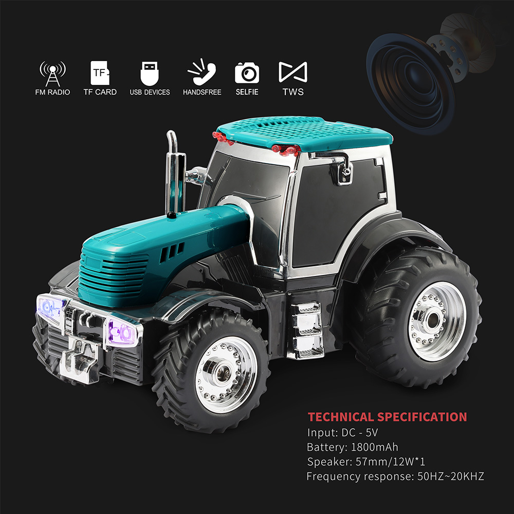 WS-560 Farm Tractor Shape Blue - Farming Agriculture Video review and price